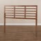 Baxton Studio Salome Mid-Century Walnut Finished Wood Queen Size Open Slat Headboard 156-9423 - alternate 6